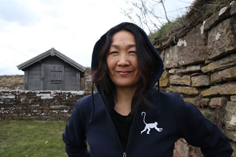 Hoodie Navy med dragkedja MonkeyDonkey
